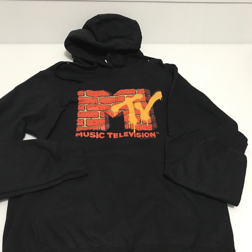 MTV Music Television black Hoodie Small 2022